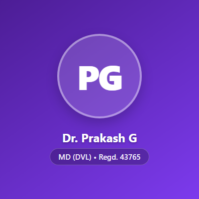Dr. Prakash G - Associate Dermatologist, Regd No 43765